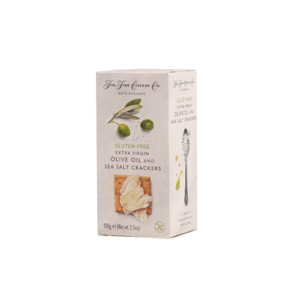 The Fine Cheese Co. <p><b>Gluten-Free </b>Extra Virgin Olive Oil and Sea Salt Crackers (1 Box, 100g)